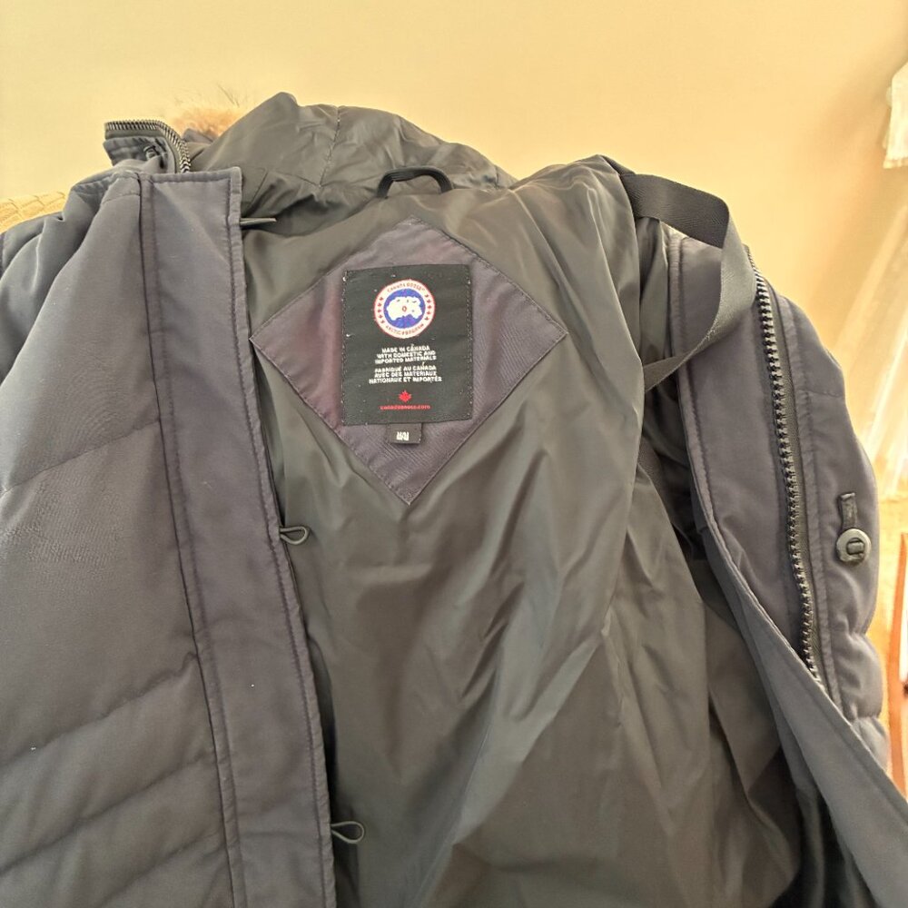 CANADA GOOSE Women Lorette Down Parka 2090L Navy Marine Size M - Picture 2 of 7